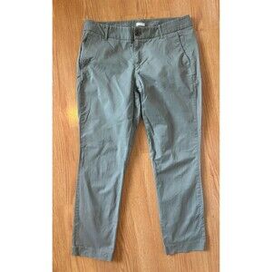 J Crew Green Frankie Straight Leg Pants Size 12